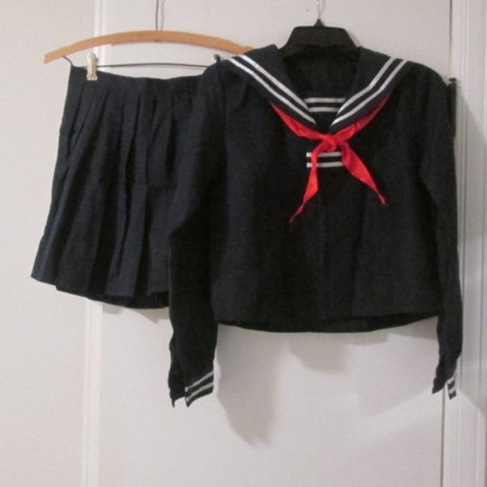 Cosplay School Girl Uniform Anime Halloween Costume Dress-up Roleplay size S